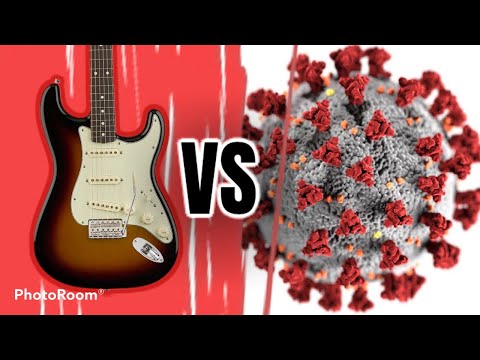 Guitarra para proteger da COVID