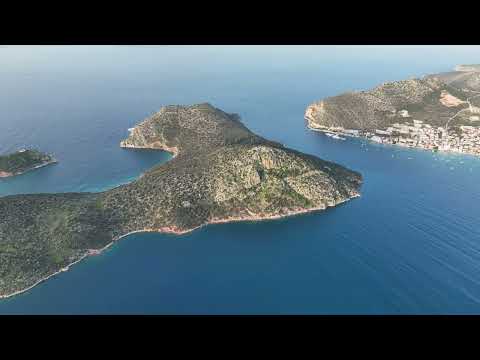 Drone flight over Tolo, Greece