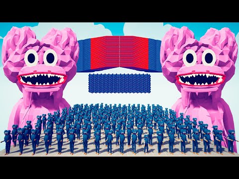 100x HUGGY WUGGY ARMY + 2x KISSY MISSY GIANTS vs EVERY GOD - Totally Accurate Battle Simulator TABS