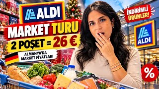 🇩🇪 Almanya’nın En Ucuz Marketi ALDI! 🛒 2 Poşet Alışveriş Sadece 26 € 😱 | Market 