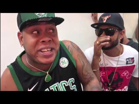 Diddy Glow vs. Bullin' 47 in the dressing room of "Aqui Se Habla Español"