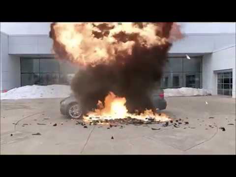 BMW 3 series goes BOOM!