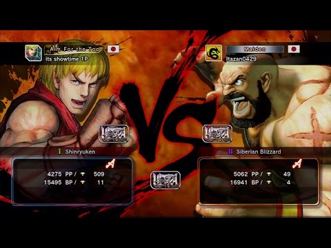 its showtime 1p [Ken] vs Itabashi [Zangief] USF4