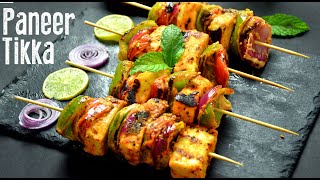 Paneer Tikka On Tawa Recipe | Paneer Tikka Sizzler Without Oven | Indian Snack Appetizer| Party Food