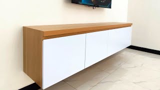 Download lagu Membuat Meja TV Gantung - Minimalis Simple Modern | Tema Japandi mp3