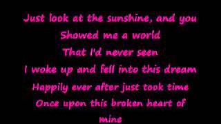 Once Upon a Broken Heart with lyrics