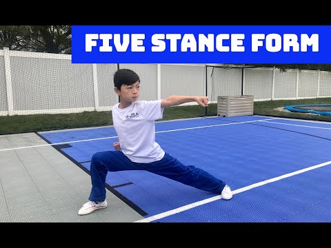 Kids Wushu: Five Stance Form