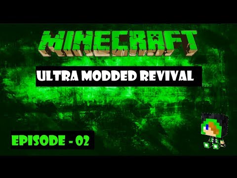 Minecraft - Ultra Modded Revival - Uncut - Ep 02 - Building Towards the Future