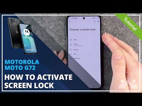 Motorola moto g72 - How to set up screen lock • 📱 • 🀡 • ☡ • Tutorial