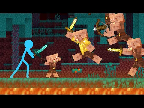 Animation vs. Minecraft - The Piglin War | AvG Reacts!