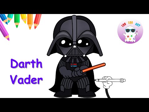 How to Draw Darth Vader from Star Wars | Easy Step-by-Step Tutorial