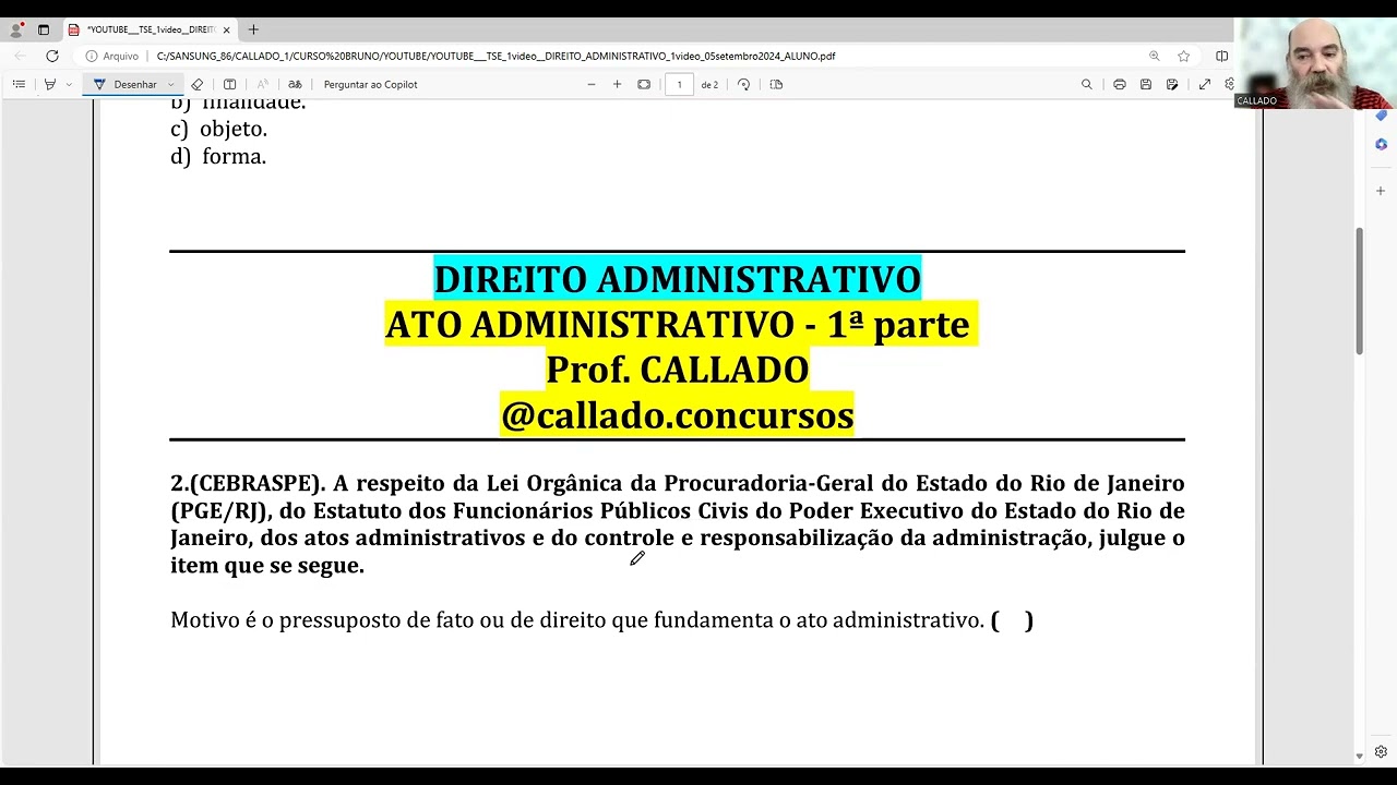 TSE (CEBRASPE)  ATO ADMINISTRATIVO - 1ª parte