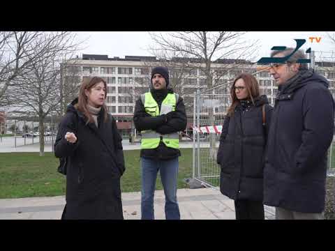 [VIDEO] El eje central de Buztintxuri se transforma en un corredor verde con nuevas zonas ajardinadas