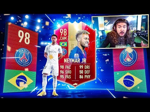 OMG 98 TOTS NEYMAR PACKED IN WL REWARDS!! 50 RED PLAYER PICKS!! FIFA 19