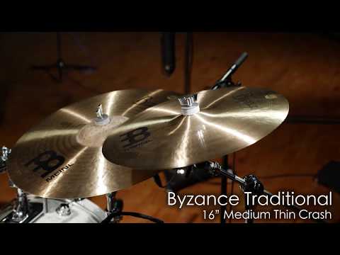 Meinl Traditional B16MTC 16" Medium Thin Crash Cymbal (w/ Video Demo) image 7
