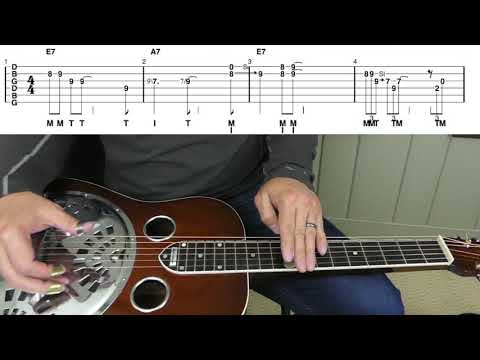 "12 Bar Blues in E" | Dobro Lesson