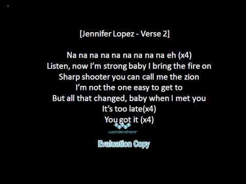 Jennifer Lopez Ft. Lil Wayne - I'm Into You - Lyrics( Original Version)