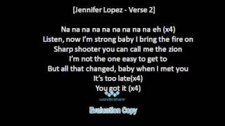Jennifer Lopez Ft Lil Wayne - Im Into You - Lyrics