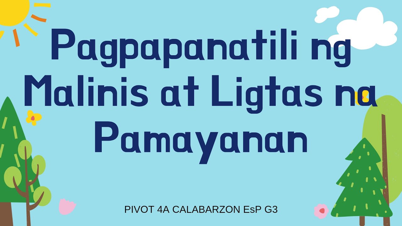 Putar video ESP 3| Yunit 3| Pagpapanatili ng Malinis at Ligtas na Pamayanan sekarang ESP 3| Yunit 3| Pagpapanatili ng Malinis at Ligtas na Pamayanan