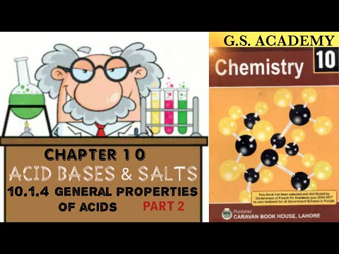 Reactions of acids, how acids react with different compounds, chemical properties of acids,  part 1 Video