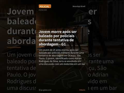 Jovem morre após ser baleado por policiais durante tentativa de abordagem - G1 #Shorts