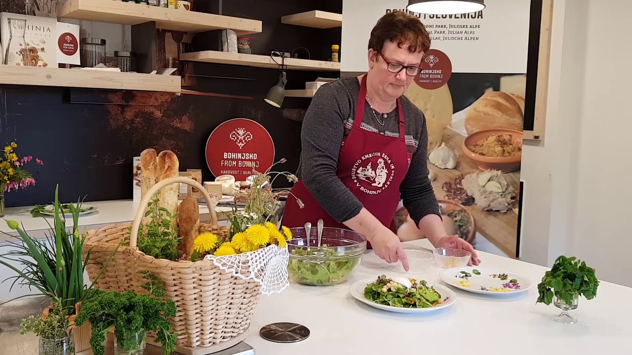 Kuhajmo po Bohinjsko - Pomladni namazi in solata // Cooking art from Bohinj
