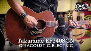 Video thumbnail for Takamine EF740SGN OM Acoustic-Electric Guitar by Austin Bazaar
