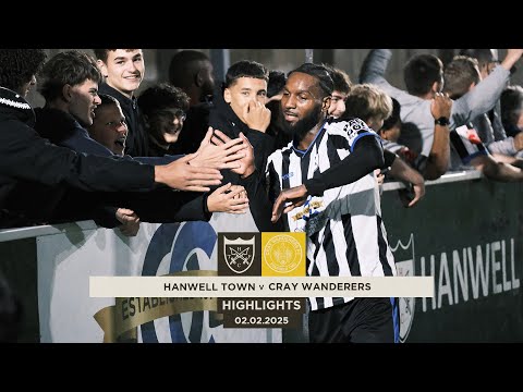 HANWELL IN THE NEXT ROUND OF THE FA CUP - Hanwell Town v Cray Wanderers - Highlights