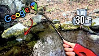 NATIVE Brook Trout in TINY Streams! (Google Maps)