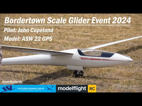 Bordertown Scale Glider Event 2024 - John Copeland ASW22 GPS