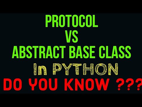 protocol vs abstract class in  python