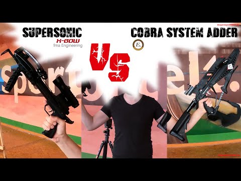 Fastest Pistol Crossbow in the World: EK Adder vs SUPERSONIC by X-BOW fma Engineering - Speedtest