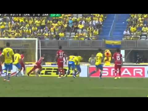 RUYMAN ALMEIDA NARRA EL 2-0 DE LA UDLP AL ZARAGOZA