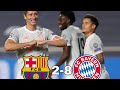اهداف مباراة برشلونة وبايرن ميونخ 2-8 تاريخية (حفيظ دراجي ) HD