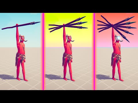 EVOLUTION OF SUPER SPEAR THROWER - Totally Accurate Battle Simulator TABS
