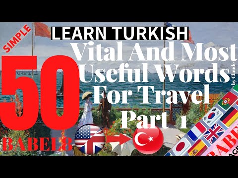 learn Turkish: 50 vital and most useful words for travel part 1