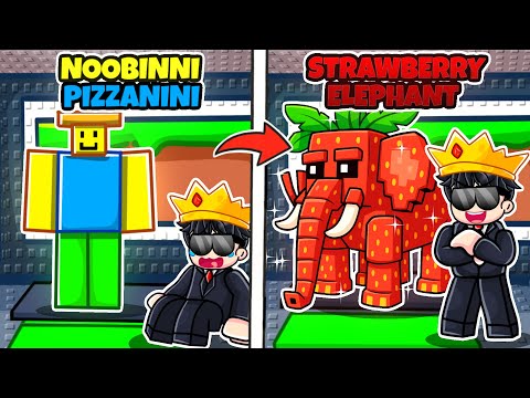 I Traded NOOBINNI PIZZANINI to STRAWBERRY ELEPHANT in Steal a Brainrot Roblox