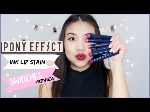 PONY EFFECT | Ink Lip Stain Full Lip SWATCHES | OnlyKelly