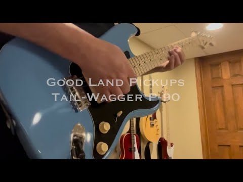 Good Land Pickups: Tail-Wagger P-90 Alnico 5- Dogear Black Set image 4