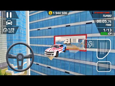Smash Car Hit Car Driving Simulator - American Car Driving Impossible Stunts Android Gameplay