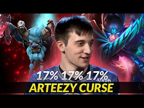 Arteezy vs the Curse - This Bara bash & PA Crit destroyed him