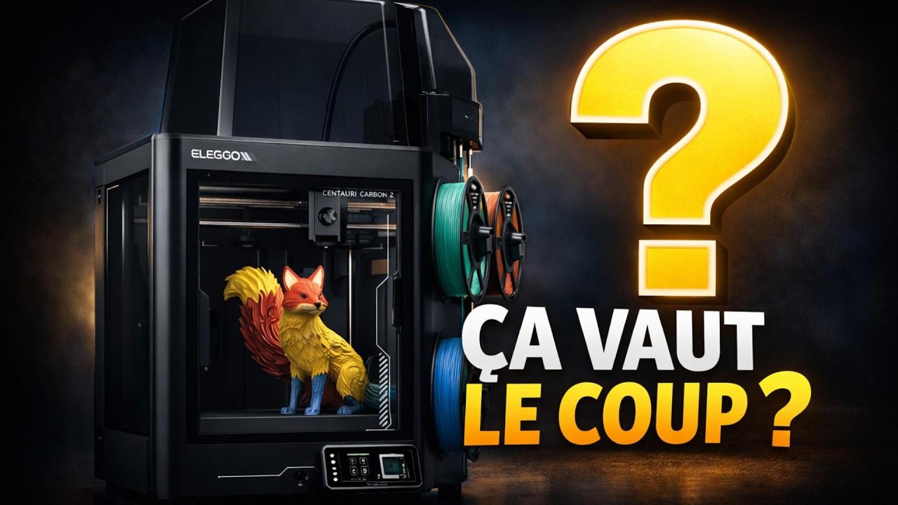 Elegoo Centauri Carbon 2 : ça vaut vraiment le coup ? (Test complet)