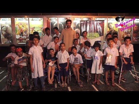Nandish Singh Sandhu Watching ‘Super30’ With Orphanage Children At Gaiety Galaxy