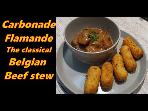Carbonade Flamande or Typical Belgian beef stew