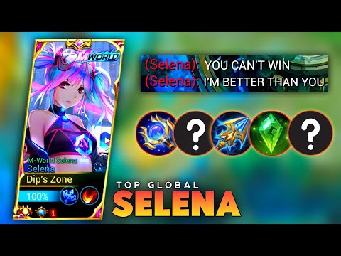 ENEMY SELENA THINK SHE IS BETTER THAN ME | SELENA BRUTAL DAMAGE | GLOBAL SELENA MLBB.