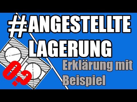 Was ist eine angestellte Lagerung? (Lagersatz in X-Anordnung und O-Anordnung)