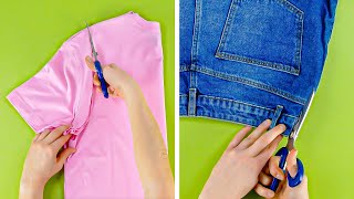 17 Marvelous DIY Ideas For Upcycling Old Clothes ✂️👖👚🤩