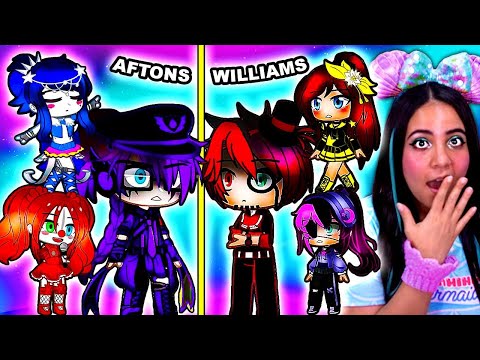 The Afton Family Meets William's Family! 💜👨&zwj;👩&zwj;👧&zwj;👦 FNAF Gacha Life Mini Movie Reaction