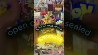 open or keep sealed #pokefam #pokemon #pokemoncards #pokemontcg #tradingcards #cards