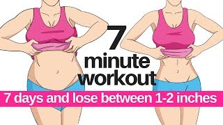7 DAY CHALLENGE 7 MINUTE WORKOUT TO LOSE BELLY FAT - HOME WORKOUT TO LOSE INCHES   Lucy Wyndham-Read